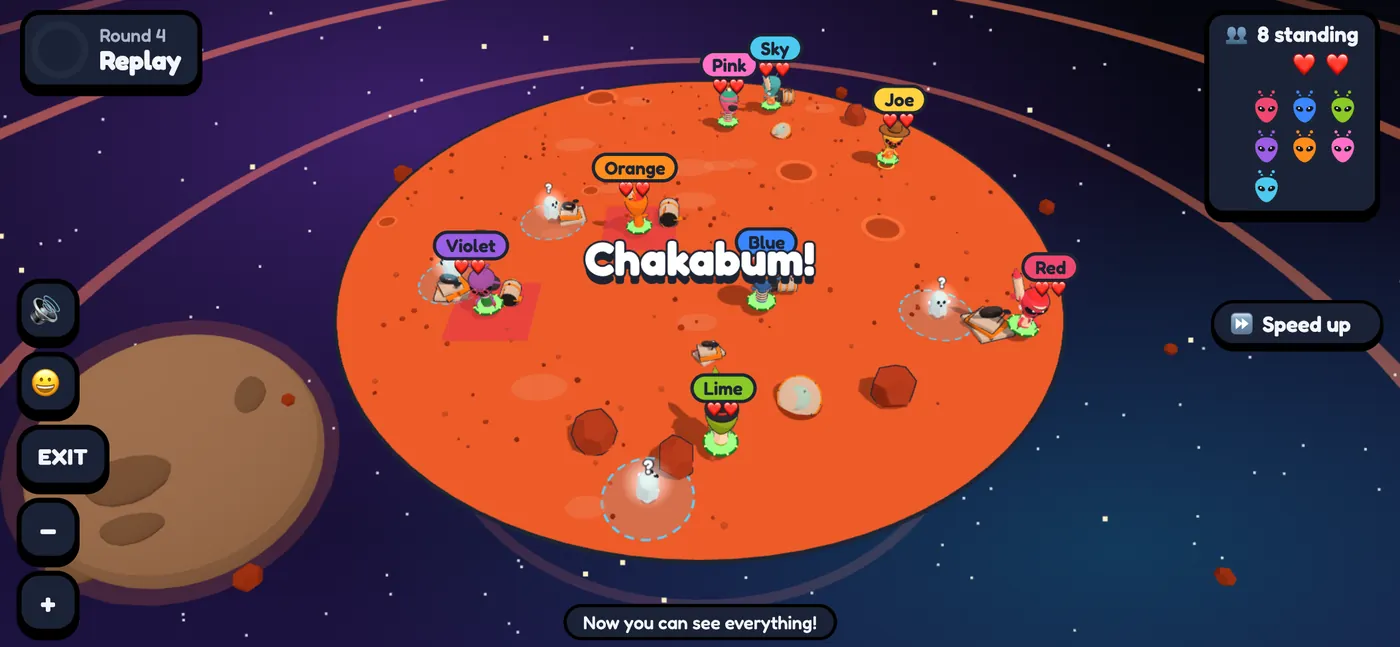 Replay: every alien is revealed at once with the Chakabum! banner
